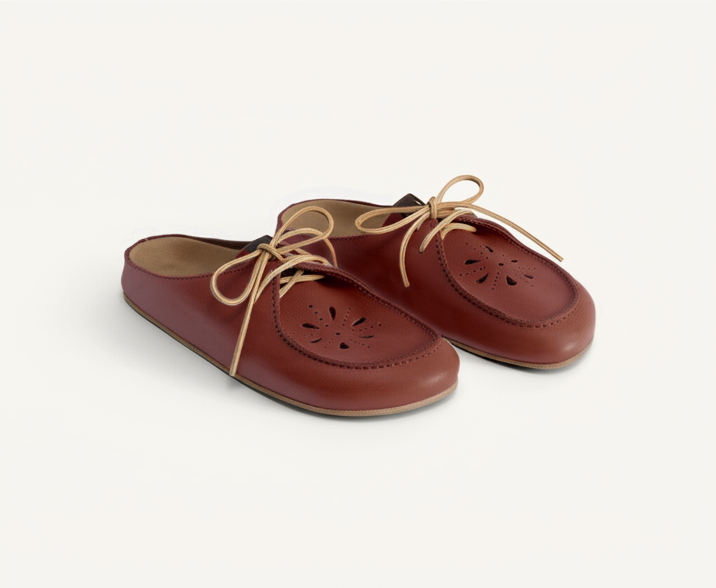 Brown Leather Opale Mule
