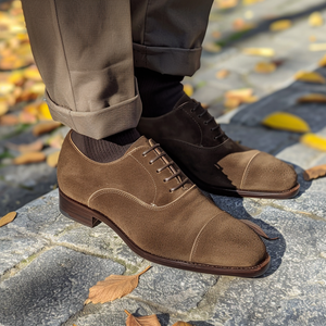 Brown Nubuck Leather Catello Oxfords