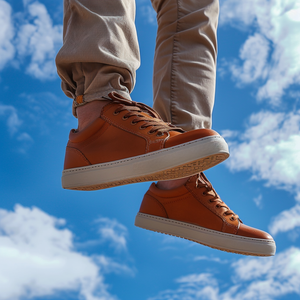 Brown Nubuck Leather Gildo Sneakers