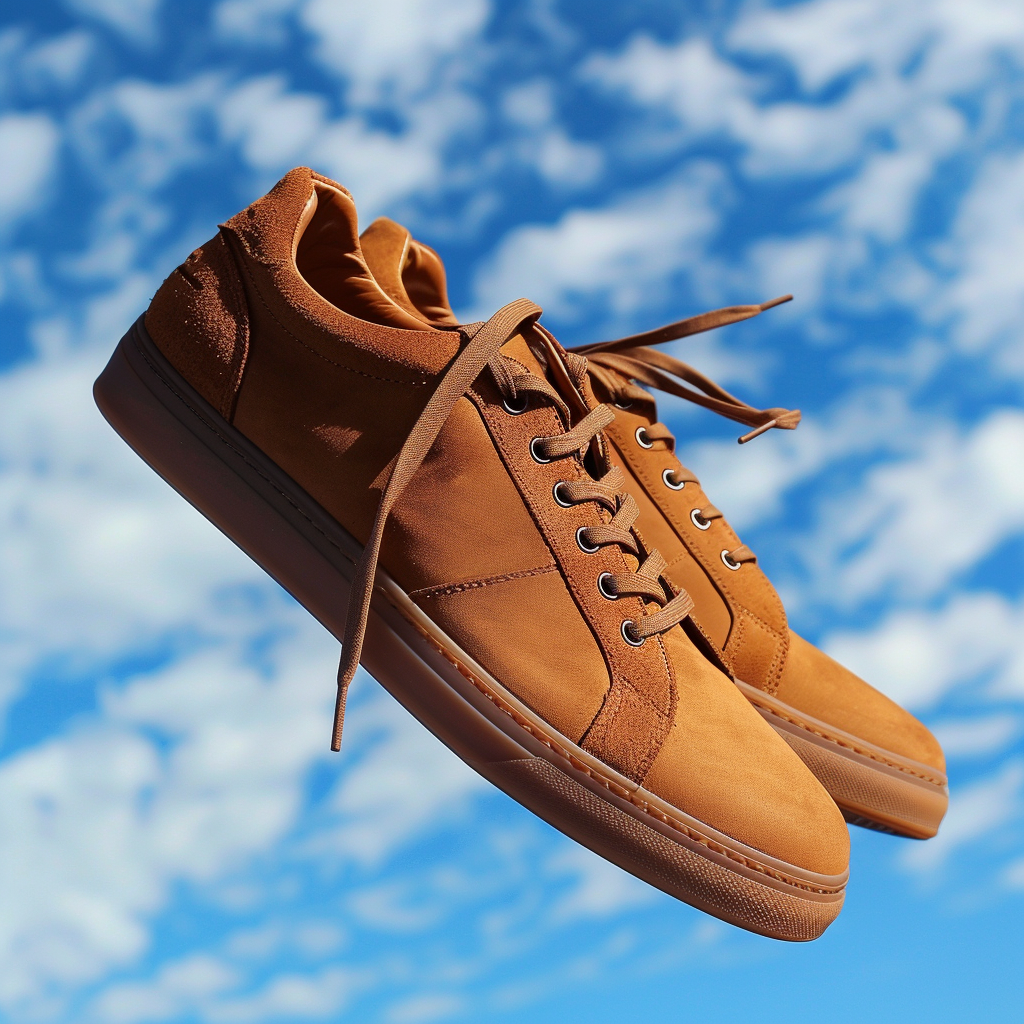 Brown Nubuck Leather GiosuÃ¨ Sneakers
