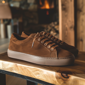 Brown Nubuck Leather Ivo Sneakers