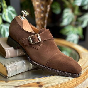 Brown Suede Tito Monk Straps