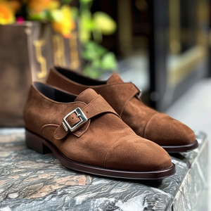 Brown Suede Tullio Monk Straps