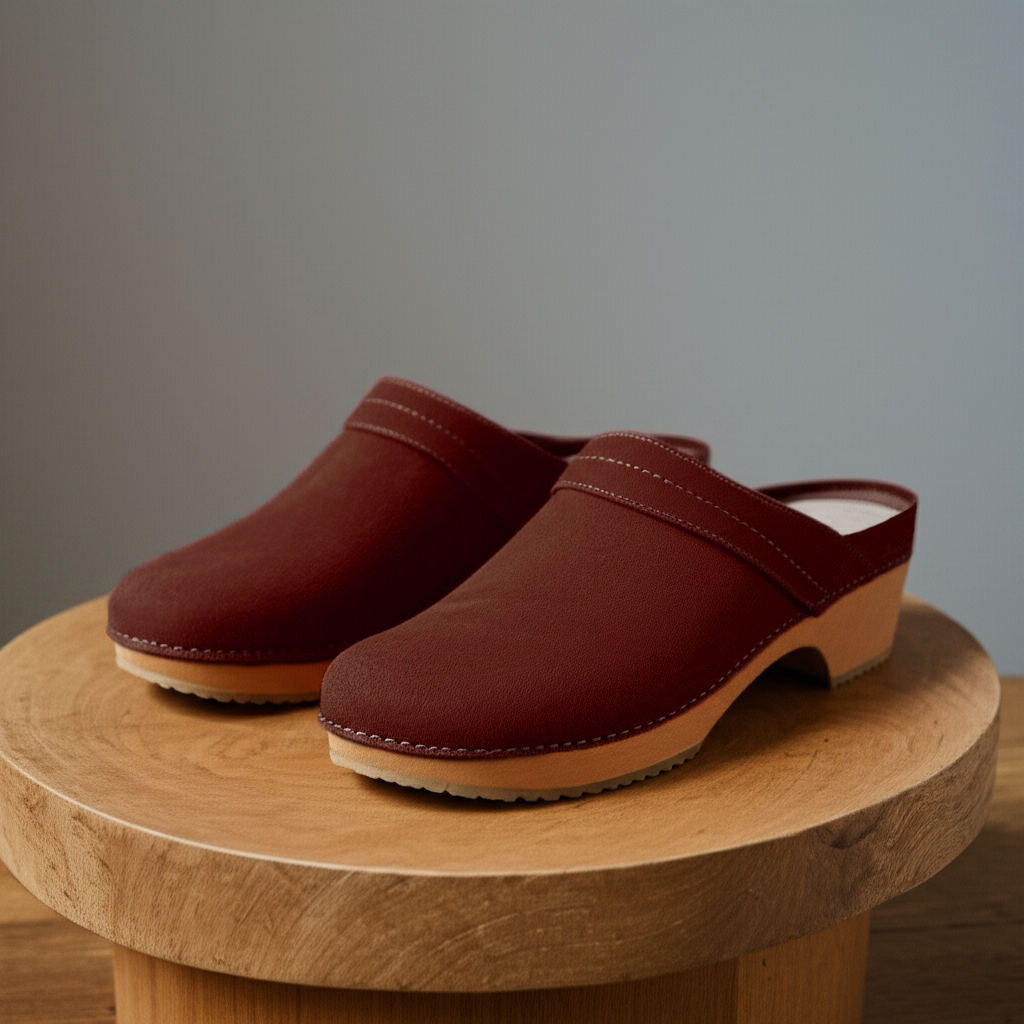 Brown Suede Leather Celeste Calm Mule Loafers - Summer 2024 Collection