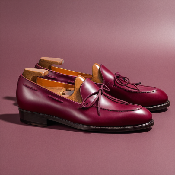 Burgundy Leather Yukon Loafers