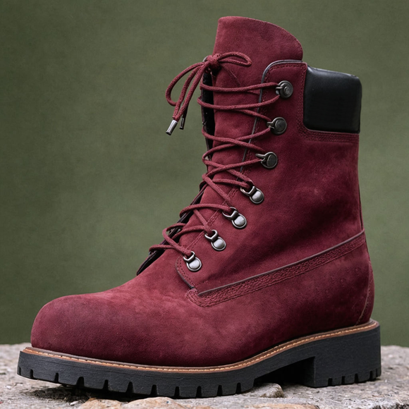 Maroon hiking boots hotsell