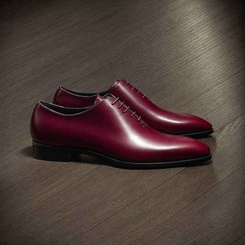 Burgundy Leather Nandes Oxford Shoes