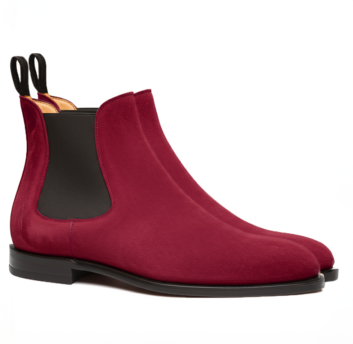 Burgundy Suede Leather Celso Chelsea Boot