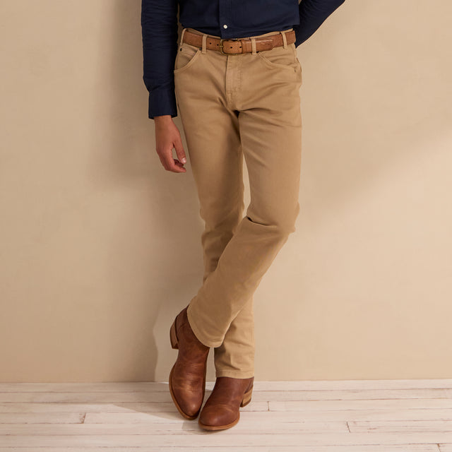 Height Increasing Tan Leather Renovaux Slip On Zipper Western Cowboy Boots - AW24