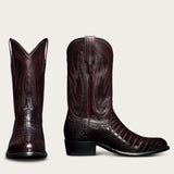 Brown Leather Greataux Slip On Western Cowboy Boots