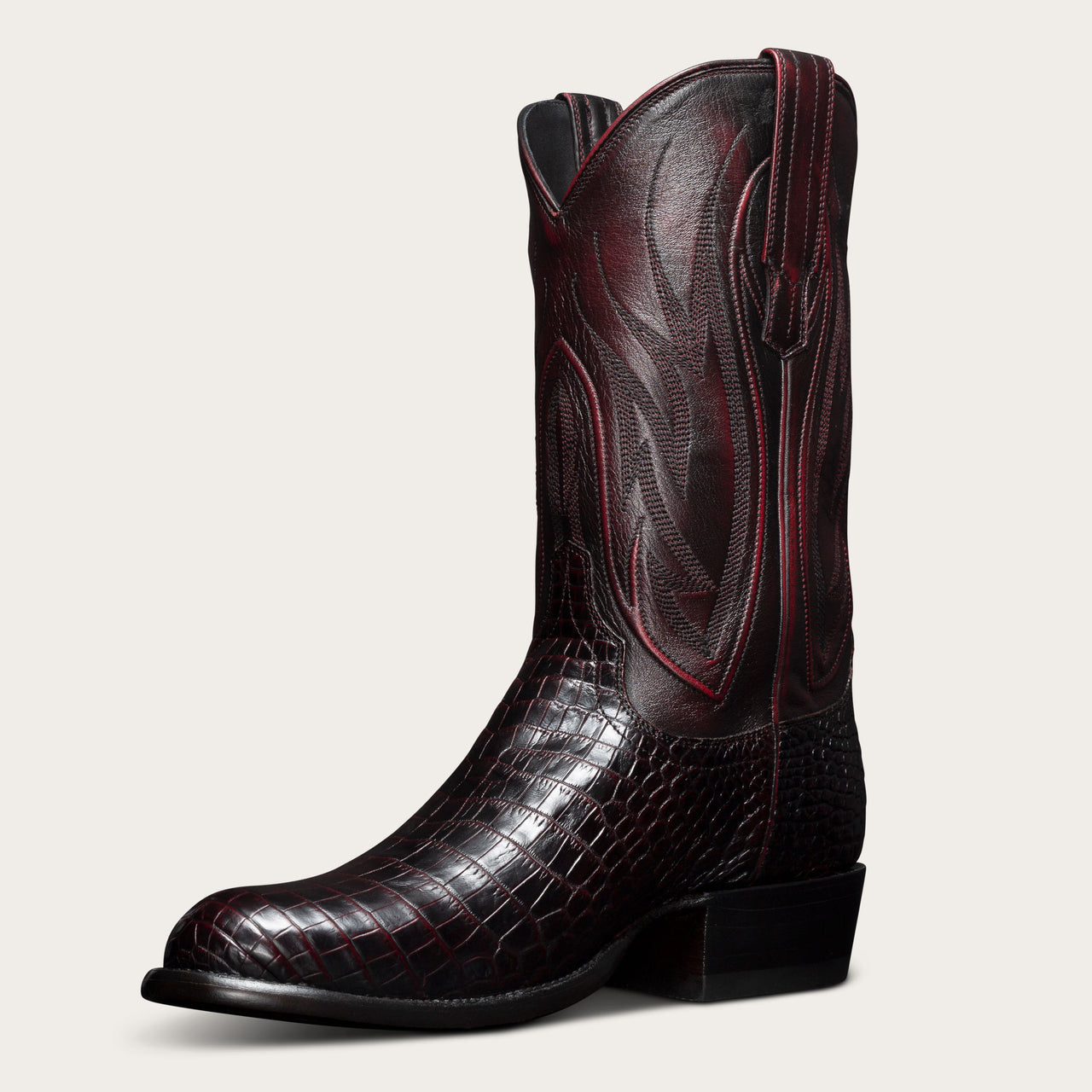 Brown Leather Greataux Slip On Western Cowboy Boots