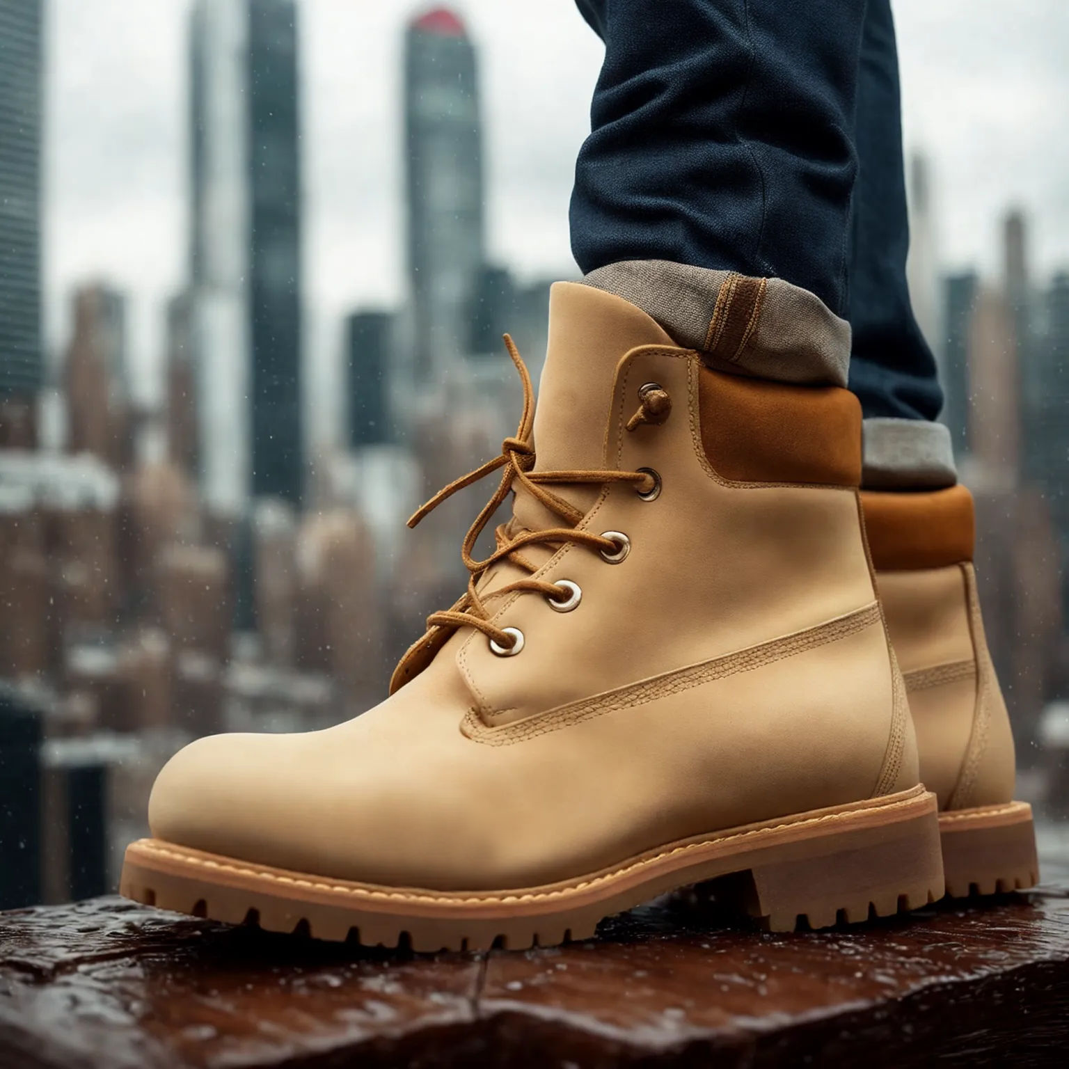 Cream Suede Leather Appoggio Ankle Rugged Lace Up Combat Hiking Boots with Chunky Track Sole