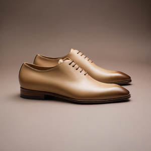 Cream Leather Nandes Oxford Shoes