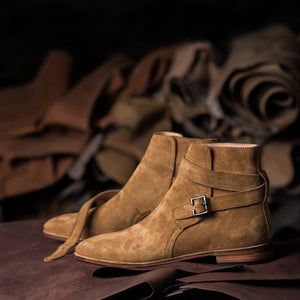 Tan Suede Albon Slip On Jodhpur Boots