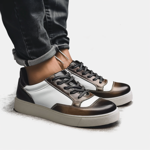 Brown & White Sneaker Arctic Glide With White Sole - Summer 2024 Collection