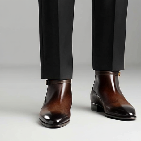 Brown Leather Cracio Jodhpur Boots - AW24
