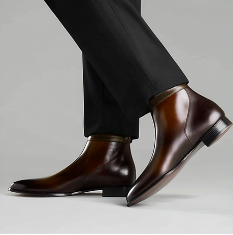 Brown Leather Cracio Jodhpur Boots - AW24