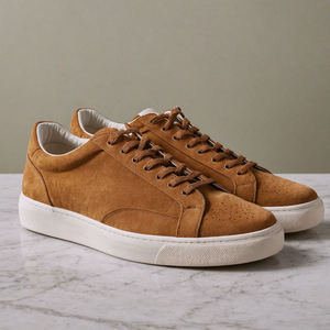 Tan Suede Leather Luciano Sneakers