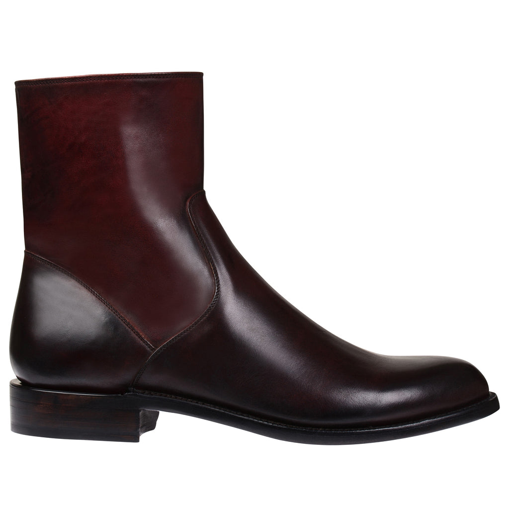 Luxury Edition - Artisian Made Brown Ruby Italian Leather Draven Zipper Boots - AW24