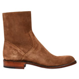 Tan Suede Draven Zipper Boots - AW24