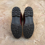 Burguny Leather Elvio Combat Boot