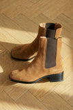 Tan Suede Leather Amino With Split Toe Chelsea Boot