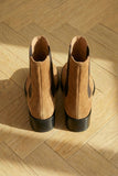 Tan Suede Leather Amino With Split Toe Chelsea Boot