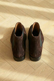 Brown Suede Leather Amino With Split Toe Chelsea Boot