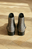 Grey Croc Print Leather Amino With Split Toe Chelsea Boot
