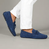 Blue Suede Ophelia Driving Loafers - AW24