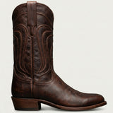 Brown Leather Renovaux Slip On Zipper Western Cowboy Boots - AW24