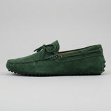 Green Suede Ophelia Driving Loafers - AW24