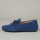 Blue Suede Ophelia Driving Loafers - AW24