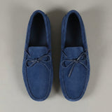 Blue Suede Ophelia Driving Loafers - AW24