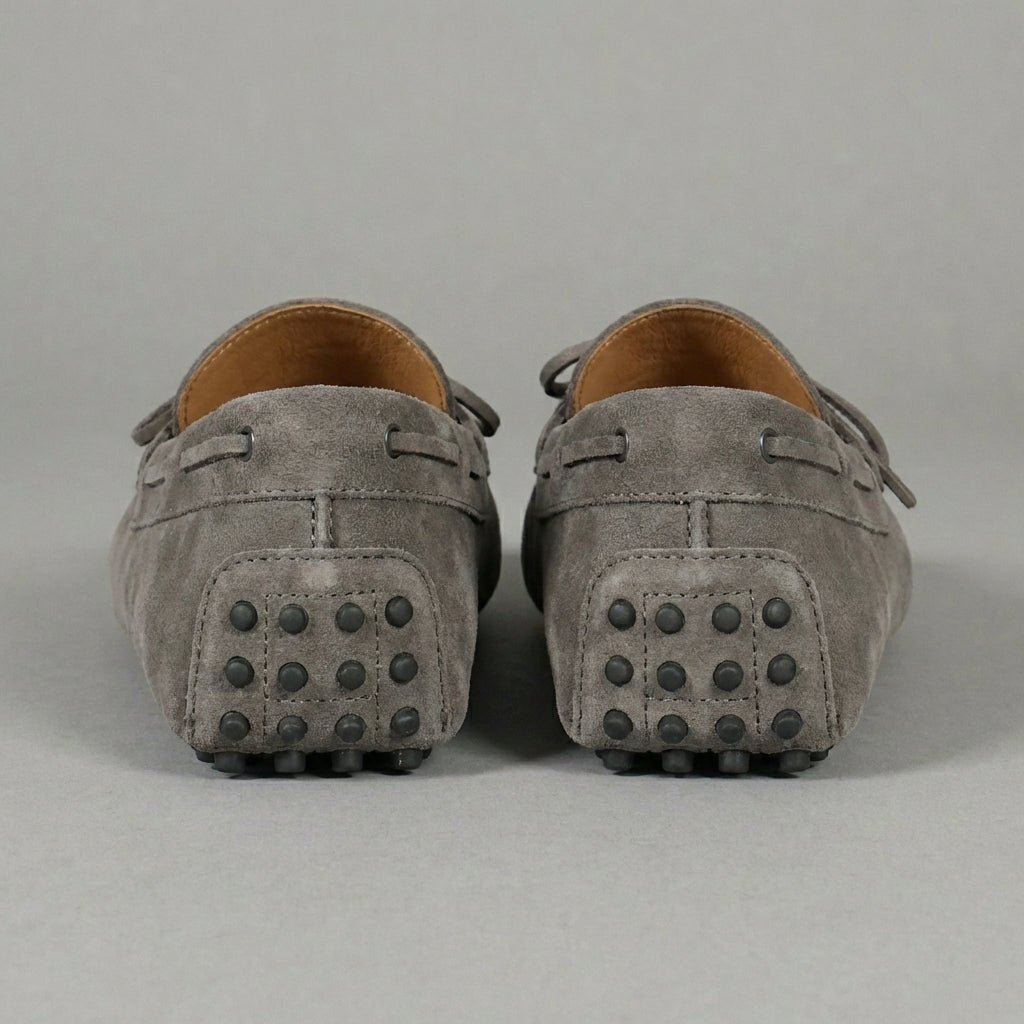 Grey Suede Ophelia Driving Loafers - AW24