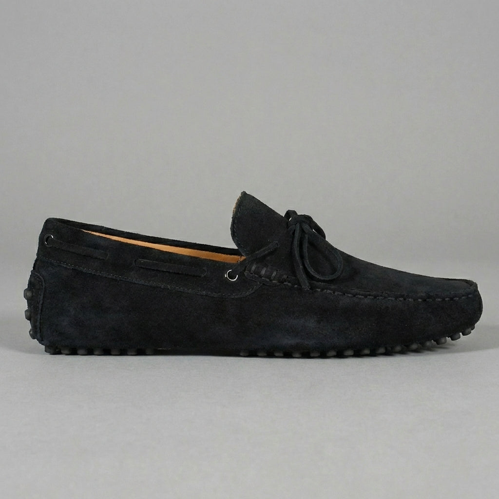 Black Suede Ophelia Driving Loafers - AW24