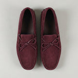 Burgundy Suede Ophelia Driving Loafers - AW24