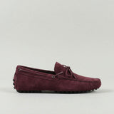 Burgundy Suede Ophelia Driving Loafers - AW24