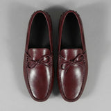 Burgundy Leather Ophelia Driving Loafers - AW24