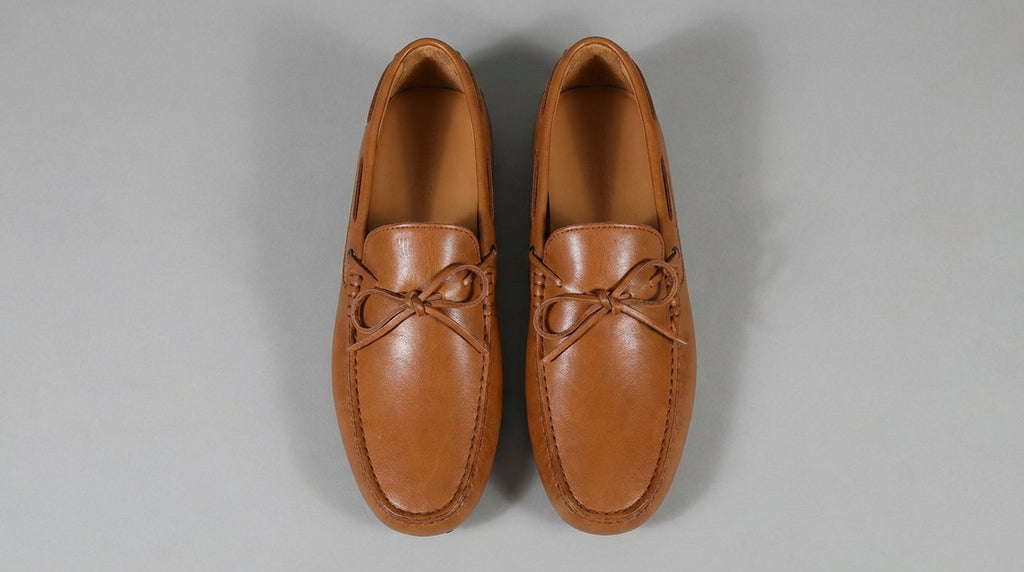 Tan Leather Ophelia Driving Loafers - AW24