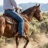 Burgundy Leather Renovaux Slip On Zipper Western Cowboy Boots - AW24