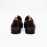 Brown Leather Tana Peshawari Jutti Loafers | Wedding Shoes for Groom | Shoes for Haldi Mehendi Sangeet