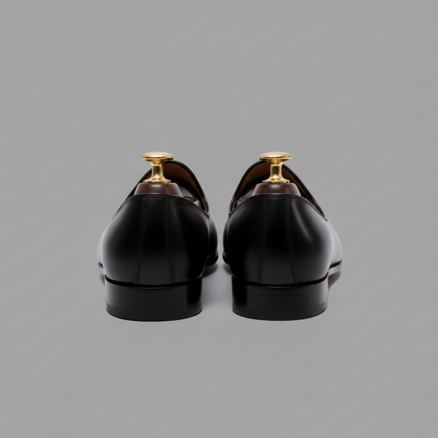 Black Leather Tana Peshawari Hand Work Embroidered Zardozi Jutti Loafers | Wedding Shoes for Groom | Shoes for Haldi Mehendi Sangeet