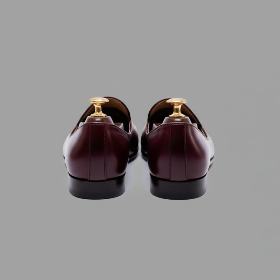 Burgundy Leather Tana Peshawari Hand Work Embroidered Zardozi Jutti Loafers | Wedding Shoes for Groom | Shoes for Haldi Mehendi Sangeet