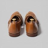 Tan Leather Tana Peshawari Loafers | Wedding Shoes for Groom | Shoes for Haldi Mehendi Sangeet