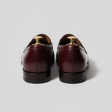 Burgundy Leather Tana Embroidered Peshawari Loafers | Wedding Shoes for Groom | Shoes for Haldi Mehendi Sangeet