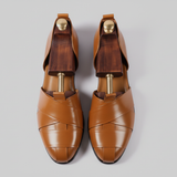 Burgundy Leather Tana Peshawari Loafers | Wedding Shoes for Groom | Shoes for Haldi Mehendi Sangeet