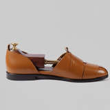 Burgundy Leather Tana Peshawari Loafers | Wedding Shoes for Groom | Shoes for Haldi Mehendi Sangeet