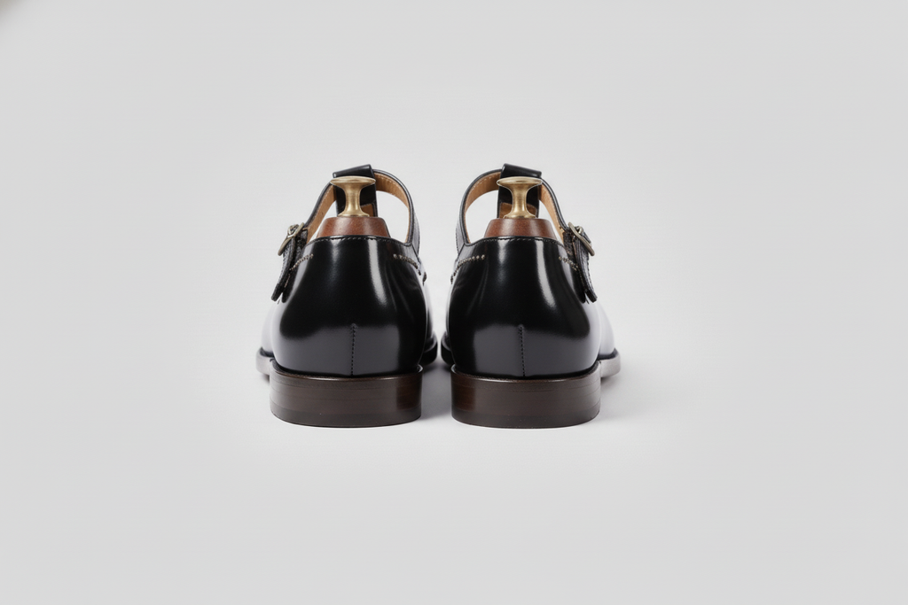 Black Leather Tana Peshawari Studded Sandal Loafers | Wedding Shoes for Groom | Shoes for Haldi Mehendi Sangeet