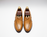 Tan Leather Tana Peshawari Loafers | Wedding Shoes for Groom | Shoes for Haldi Mehendi Sangeet